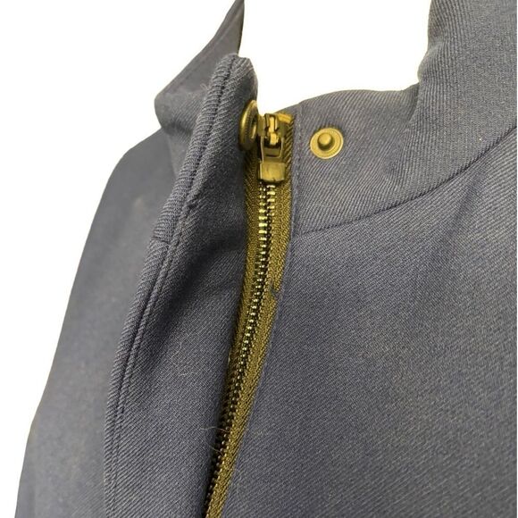 Lands’ End Cobalt Blue Full Length Wool Blend Coat Size 18R - Picture 5 of 7